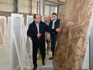 السيسى يتفقدمشروعات هضبة الجلالة