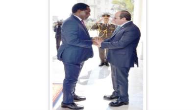 استقبل نظيره الزامبى بقصر الاتحادية..  السيسي: أكدت للرئيس «هيشيليما» استعداد مصر لتقديم الدعم لزامبيا