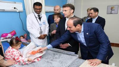 من مستشفى العريش .. شهادات المصابين عن عملية محو شعب فلسطين زيارة ماكرون  تكشف وحشية الاحتلال ..  والخطة المصرية طريق النجاة الوحيد للمنطقة