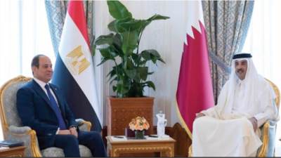 جولة خليجية شملت دولتى قطر والكويت.. الرئيس السيسي وأمير قطر يؤكدان رفضهما القاطع لتهجير الفلسطينيين