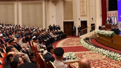 خلال حفل تخريج دورة الأئمة السيسي: تجديد الخطاب الدينى لا يكون إلاّ على أيدى دعاة مستنيرين