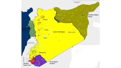 إسرائيـــل ترسم خريطة تقسيم سـوريا