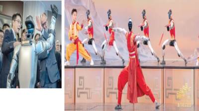 روبوتات «بكين»  ترقص.. والعالم يقرأ الرسالة