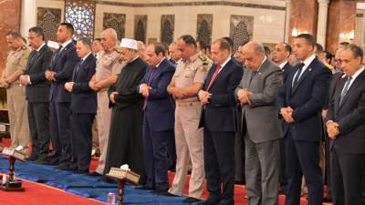 ‎‎الرئيس السيسي مهنئا الشعب المصرى: مصر ستظل واحة للأمن والاستقرار