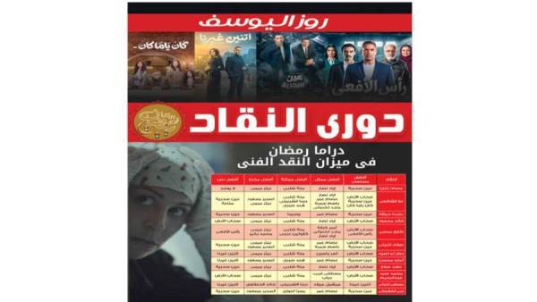  دراما رمضان فى ميزان النقد الفنى